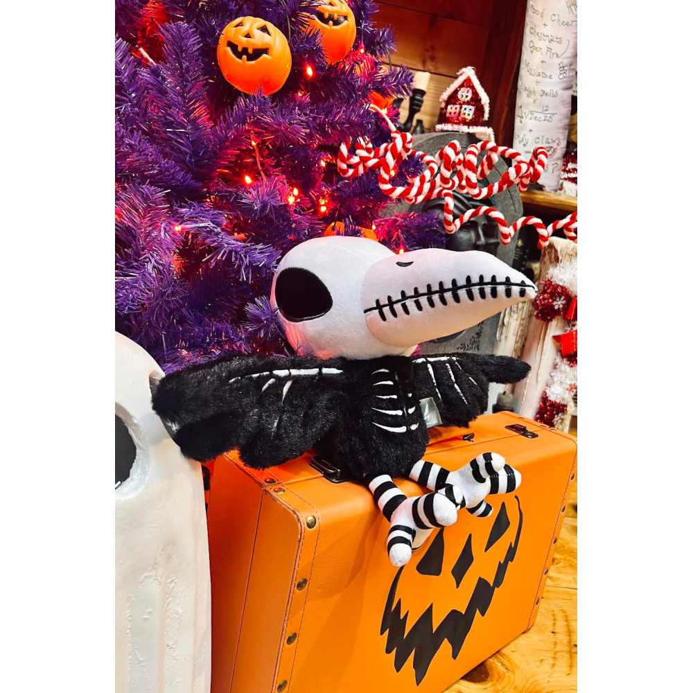 Vampire Freaks - Poe's Raven Pluche knuffel - Zwart/Wit